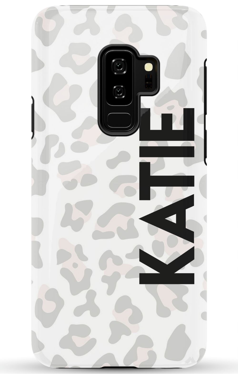 Personalized Grey Leopard Phone Case