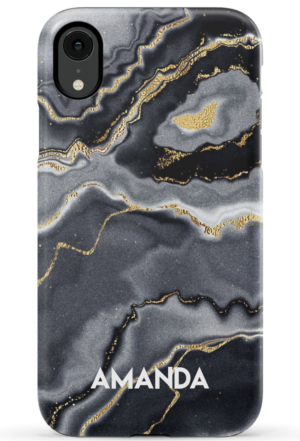 Personalized Black Gold Emerald Phone Case