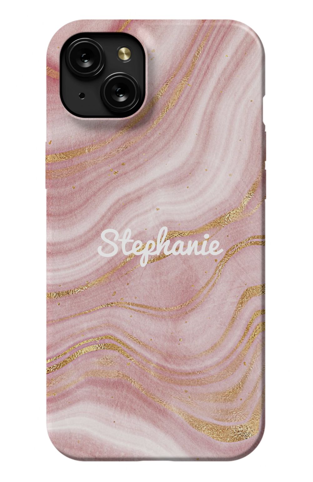 Personalized Pink Gold Emerald Phone Case