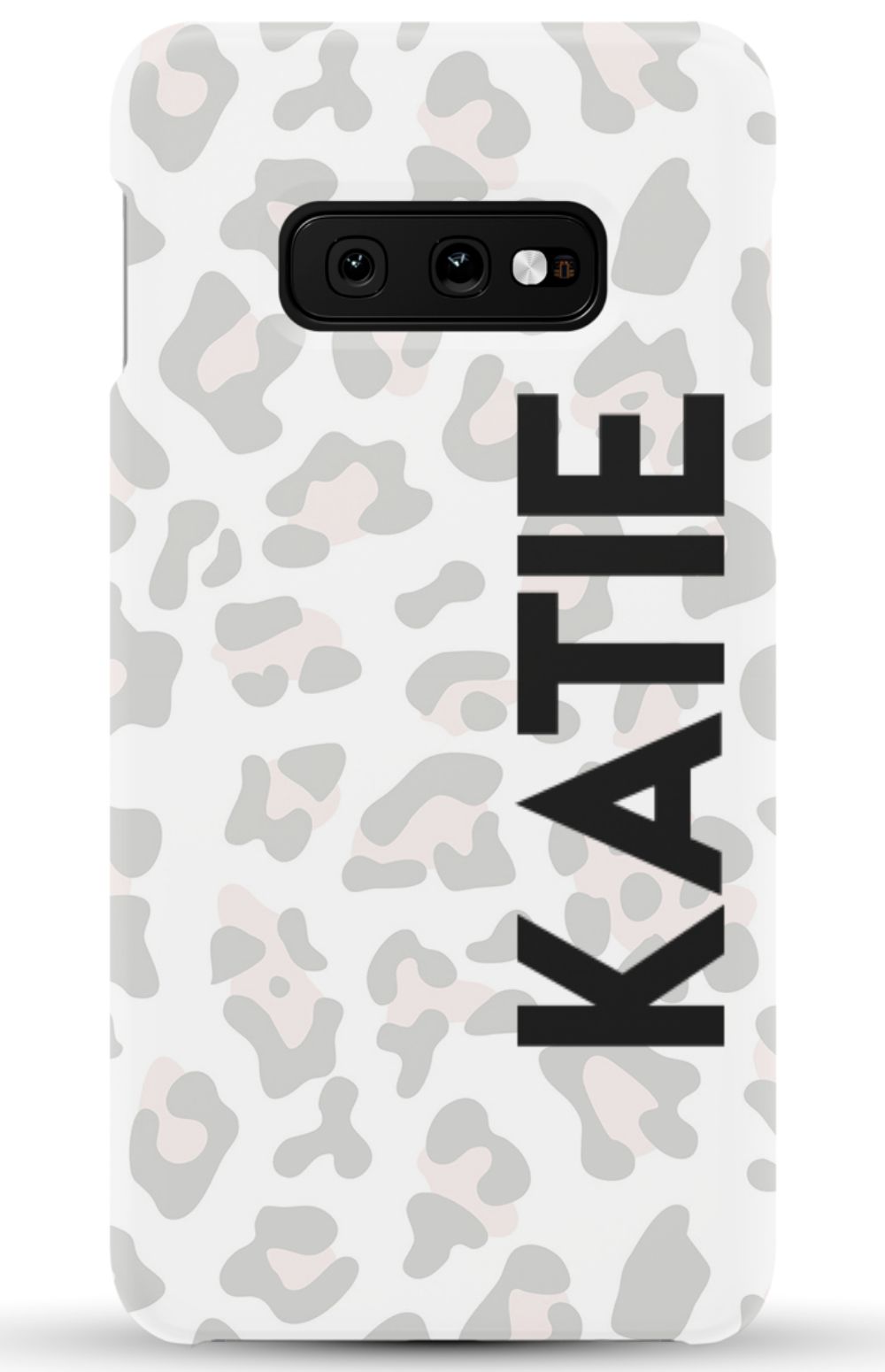 Personalized Grey Leopard Phone Case