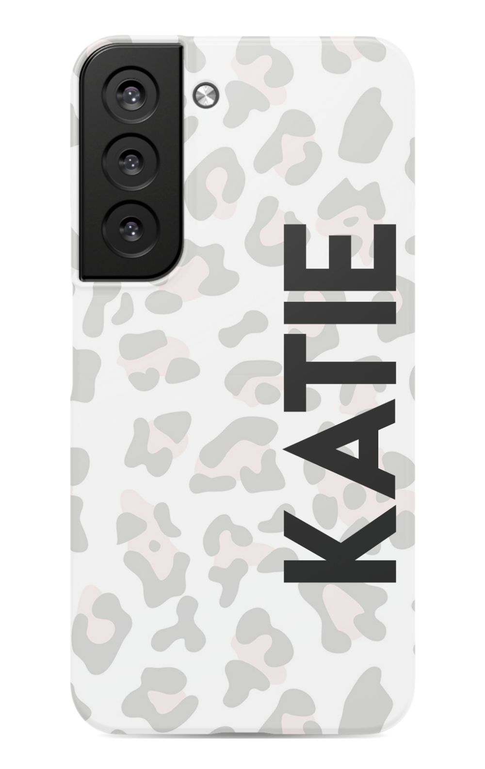 Personalized Grey Leopard Phone Case