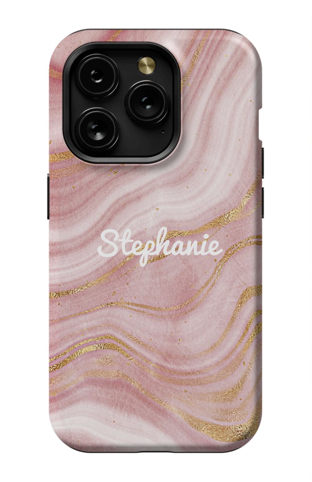 Personalized Pink Gold Emerald Phone Case