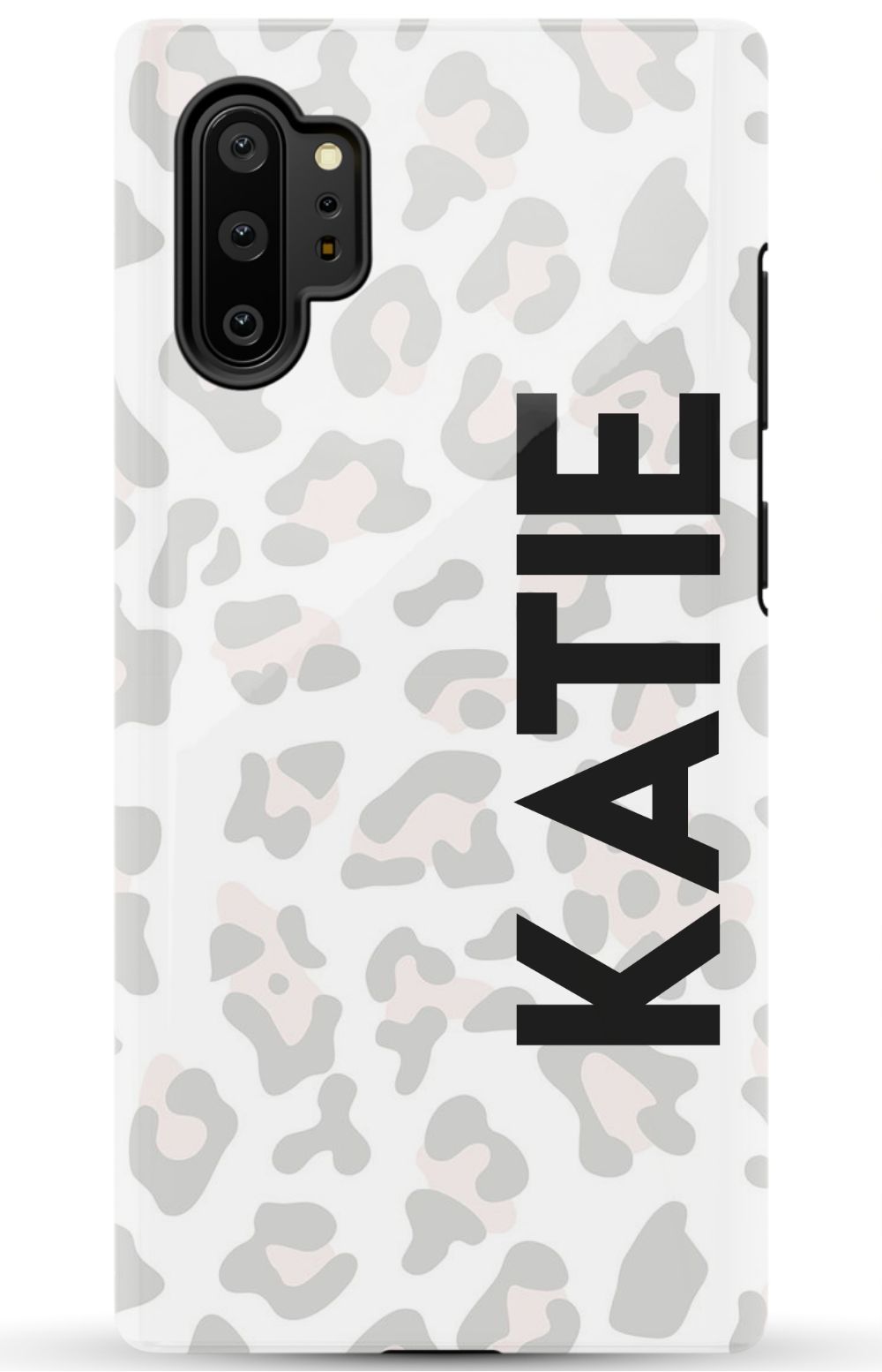 Personalized Grey Leopard Phone Case