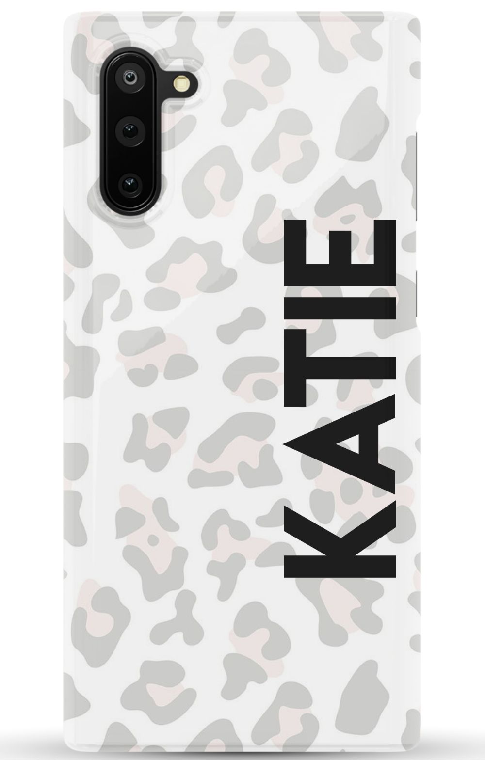 Personalized Grey Leopard Phone Case