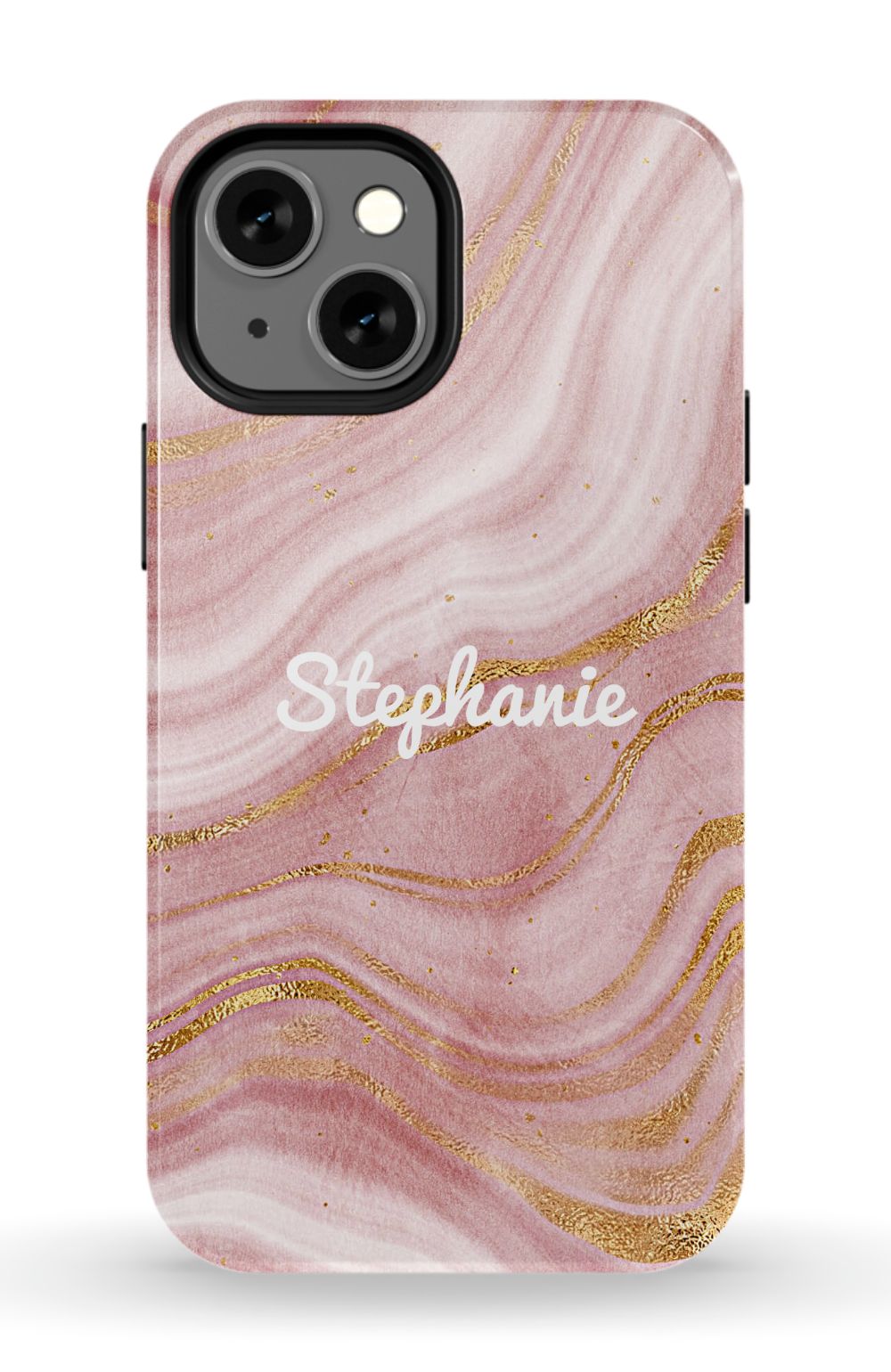 Personalized Pink Gold Emerald Phone Case