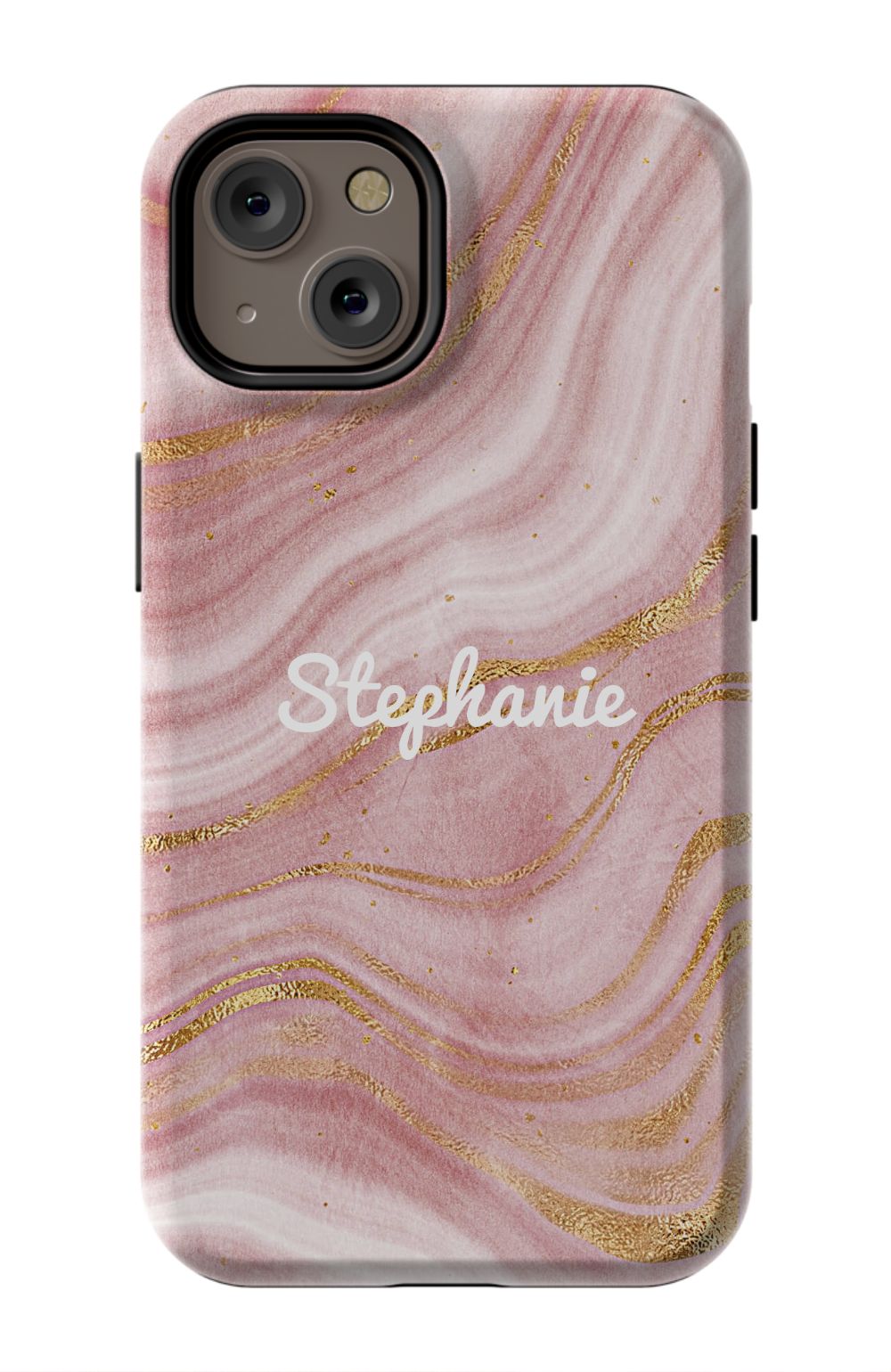 Personalized Pink Gold Emerald Phone Case