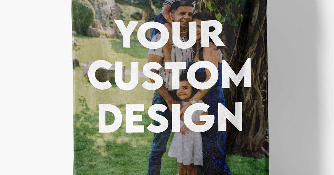 How to make a photo blanket with a family photo design and balanced layout.