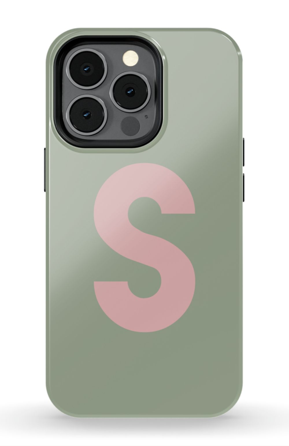 Nude Green Monogram Phone Case