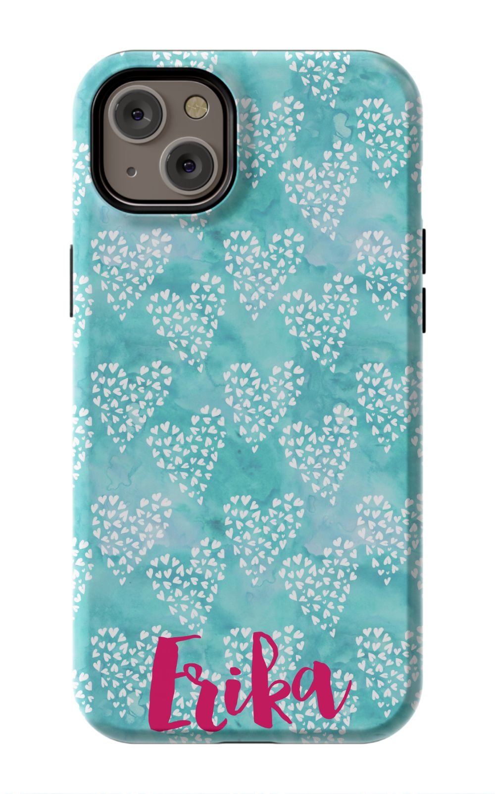 Personalized Hearts Phone Case