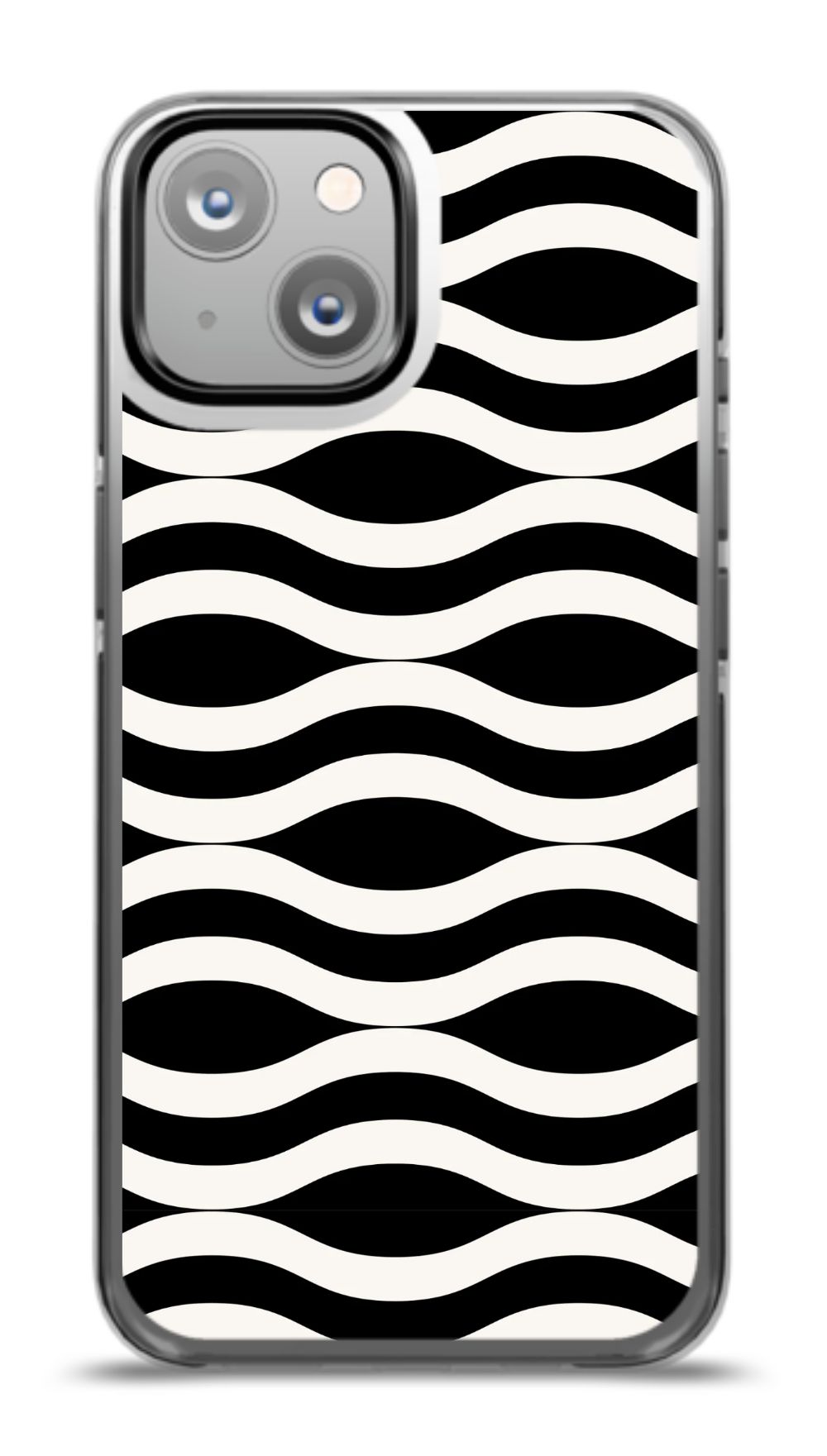 Monochrome Waves Phone Case