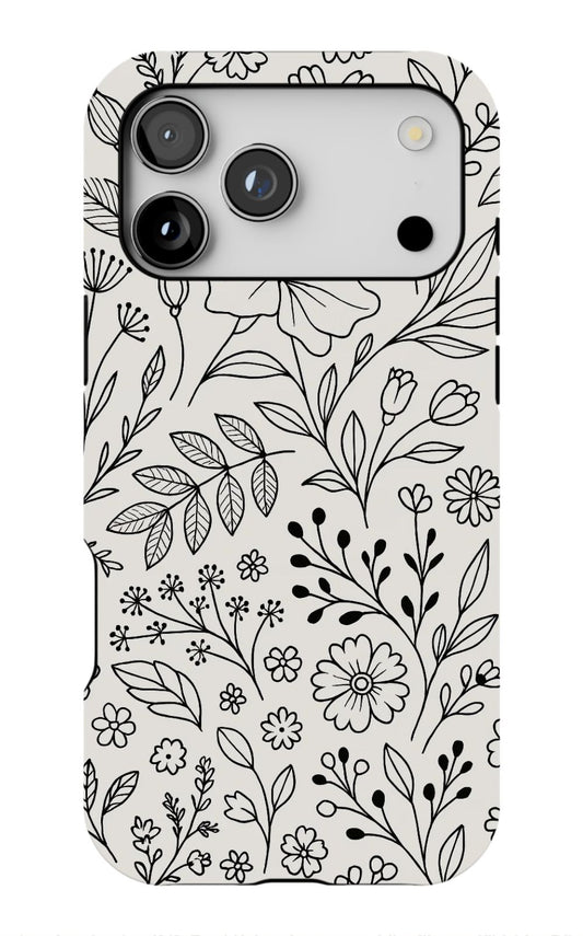 Floral Chic Aesthetic Phone Case
