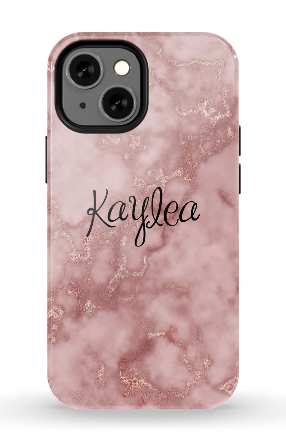 Personalized Pink Marble Phone Case