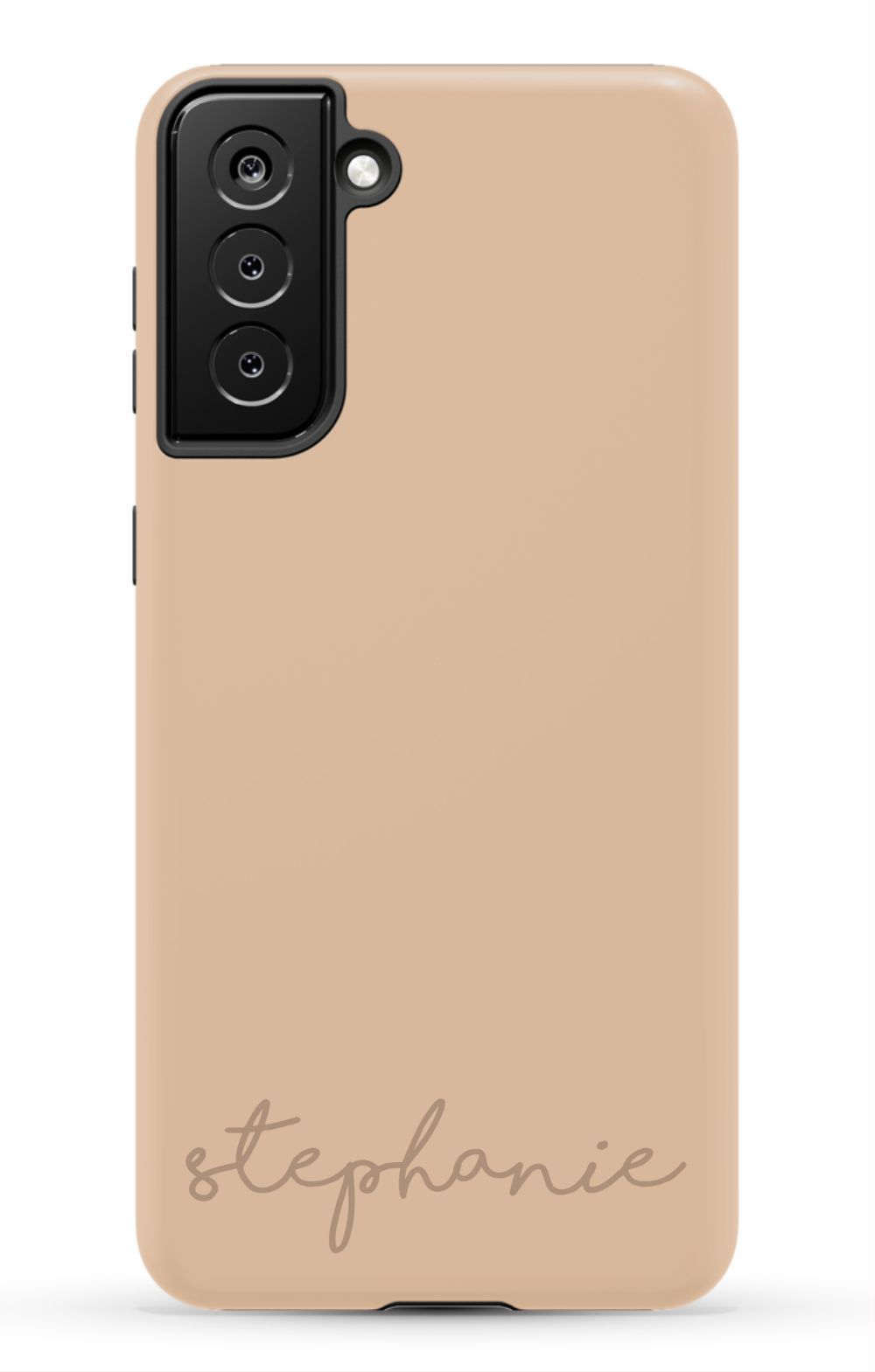 Nude Tan Monogram Phone Case