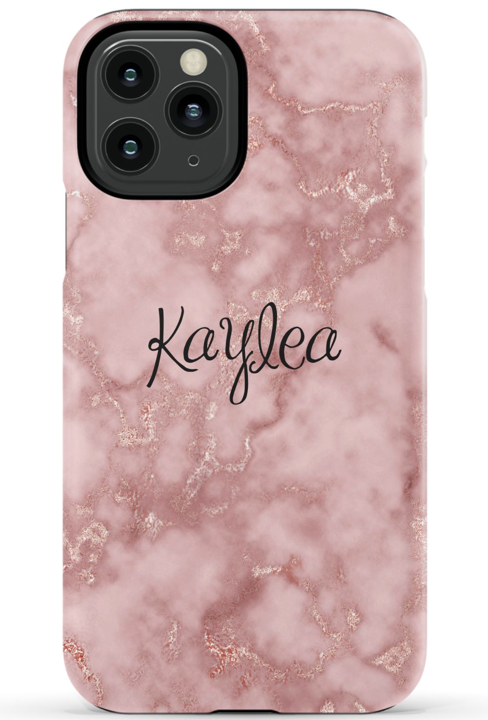 Personalized Pink Marble Phone Case