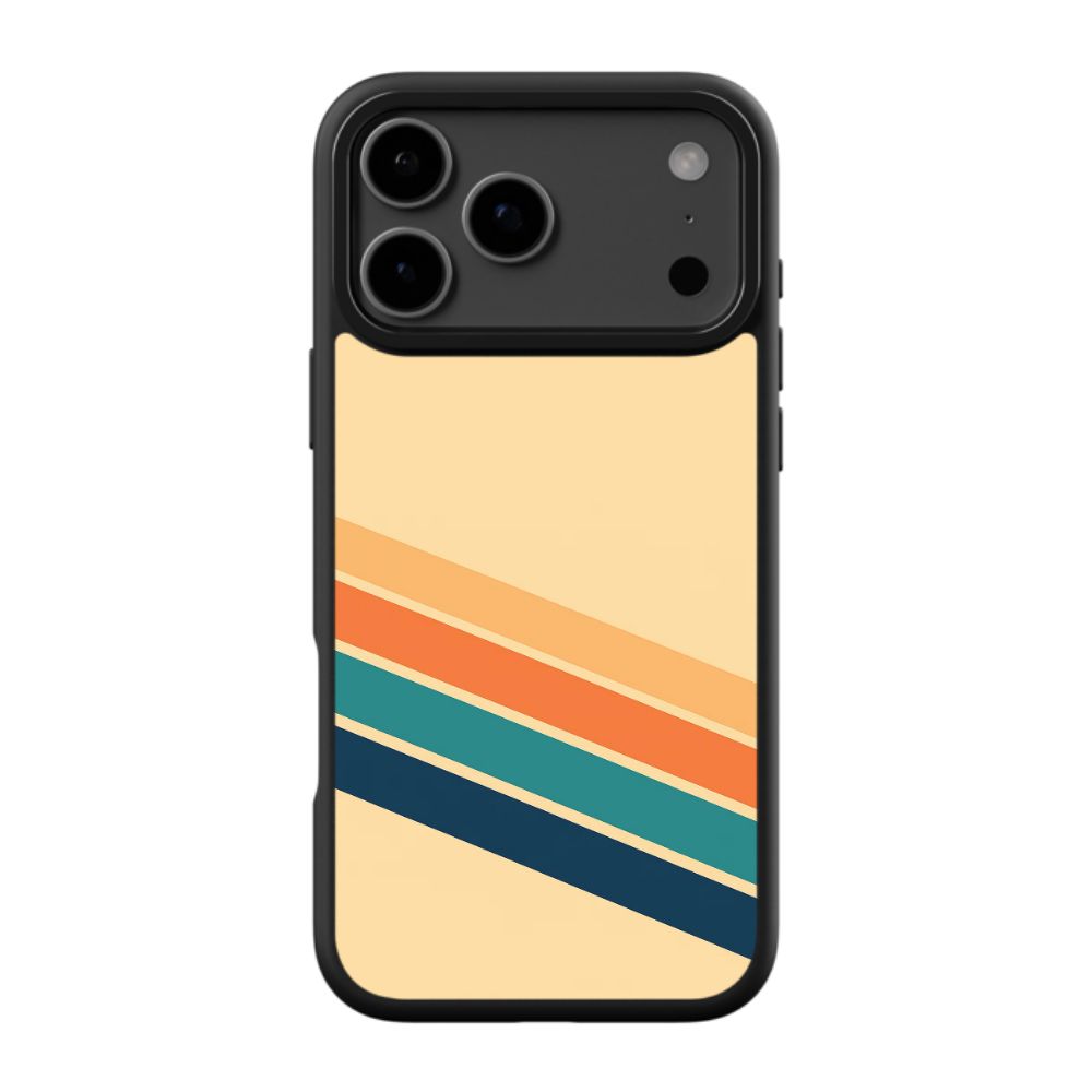 Retro Aesthetic Striped Minimalist Phone Case