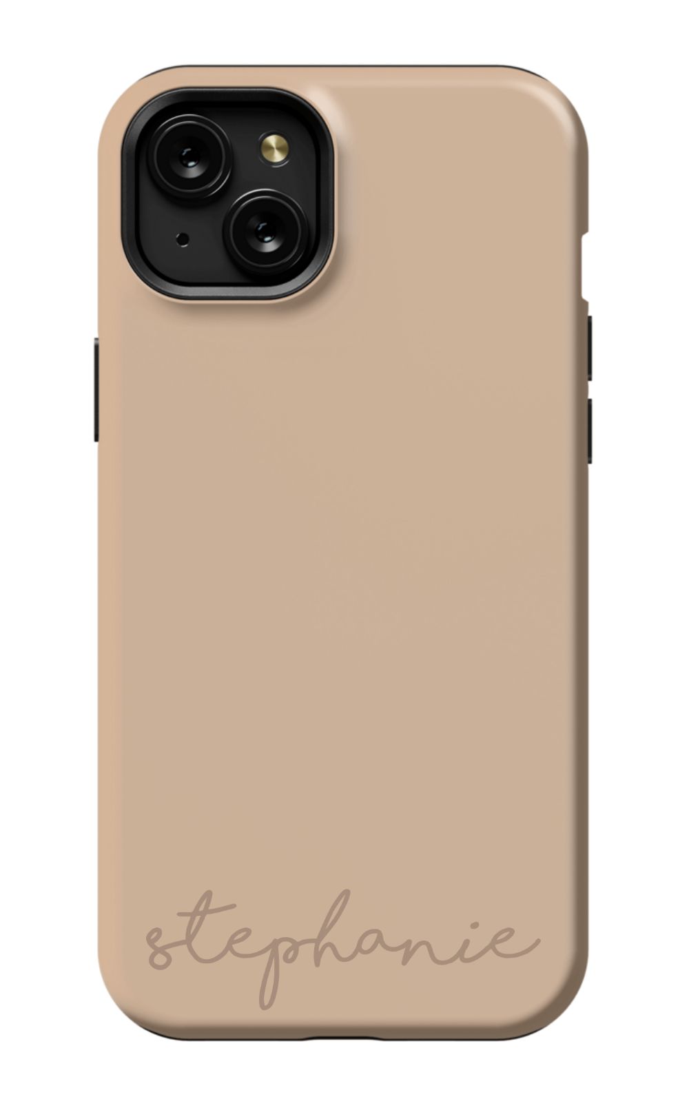 Nude Tan Monogram Phone Case