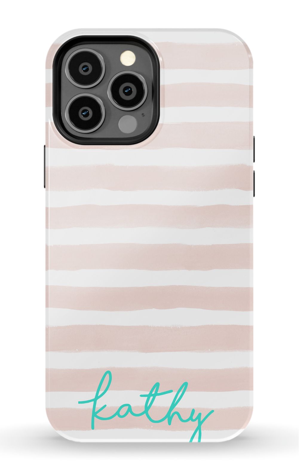 Personalized Pink Watercolor Phone Case