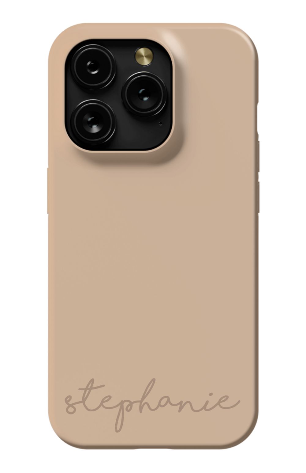 Nude Tan Monogram Phone Case