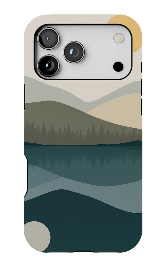 Minimalist Mountain Landscape Aesthetic Phone Case