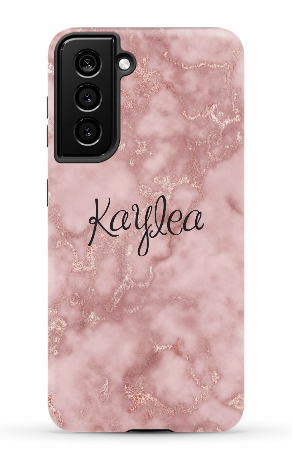Personalized Pink Marble Phone Case