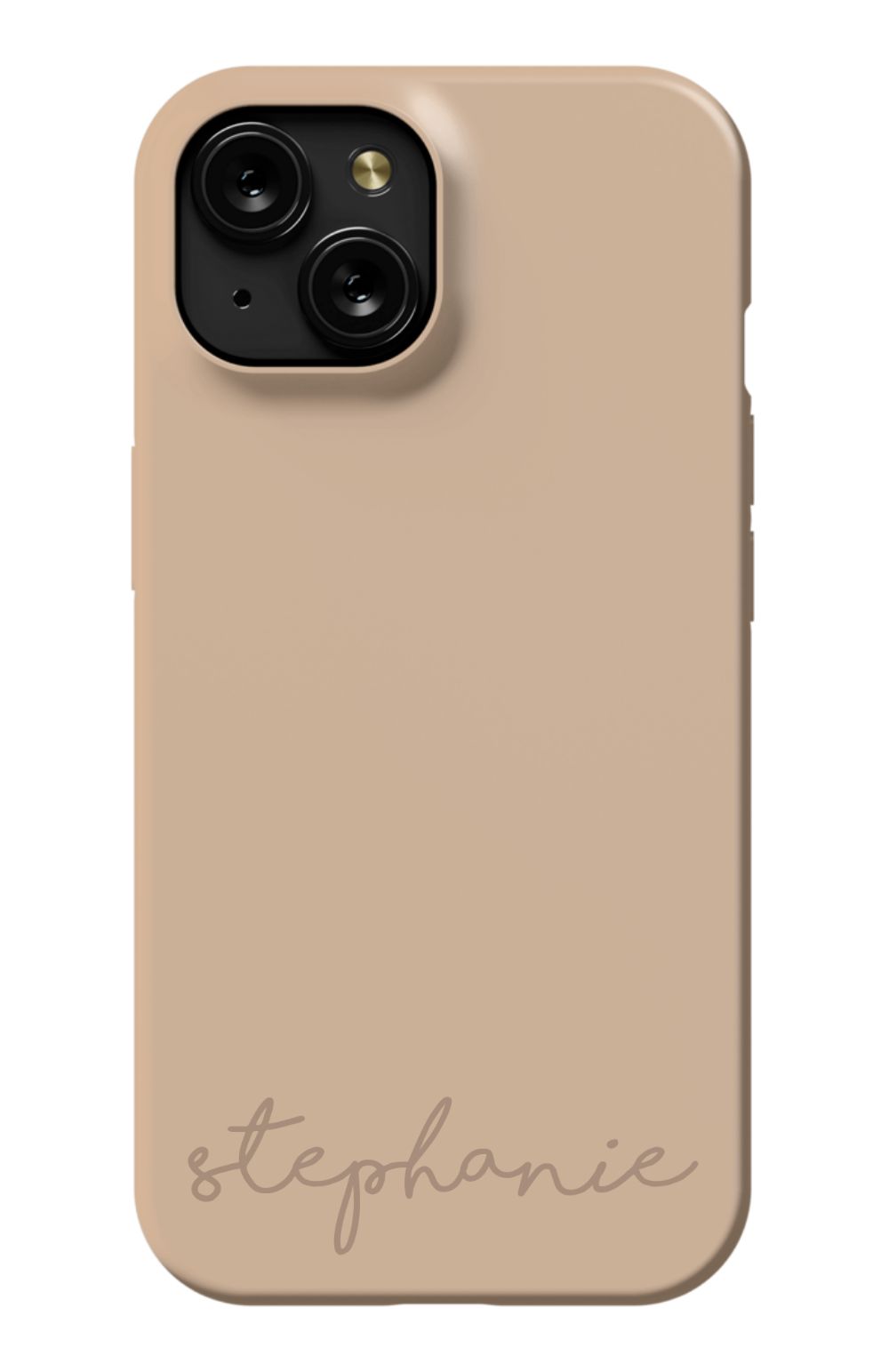 Nude Tan Monogram Phone Case