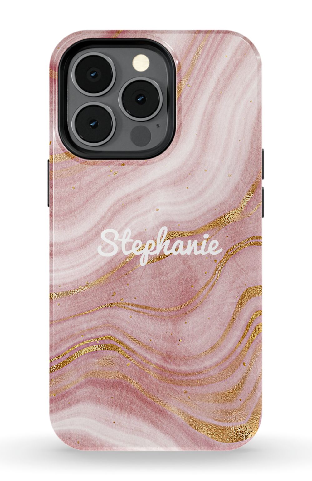 Personalized Pink Gold Emerald Phone Case