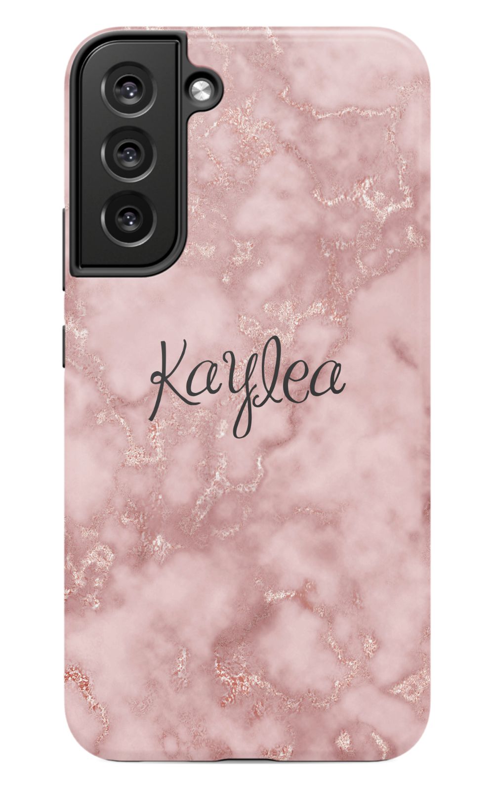 Personalized Pink Marble Phone Case