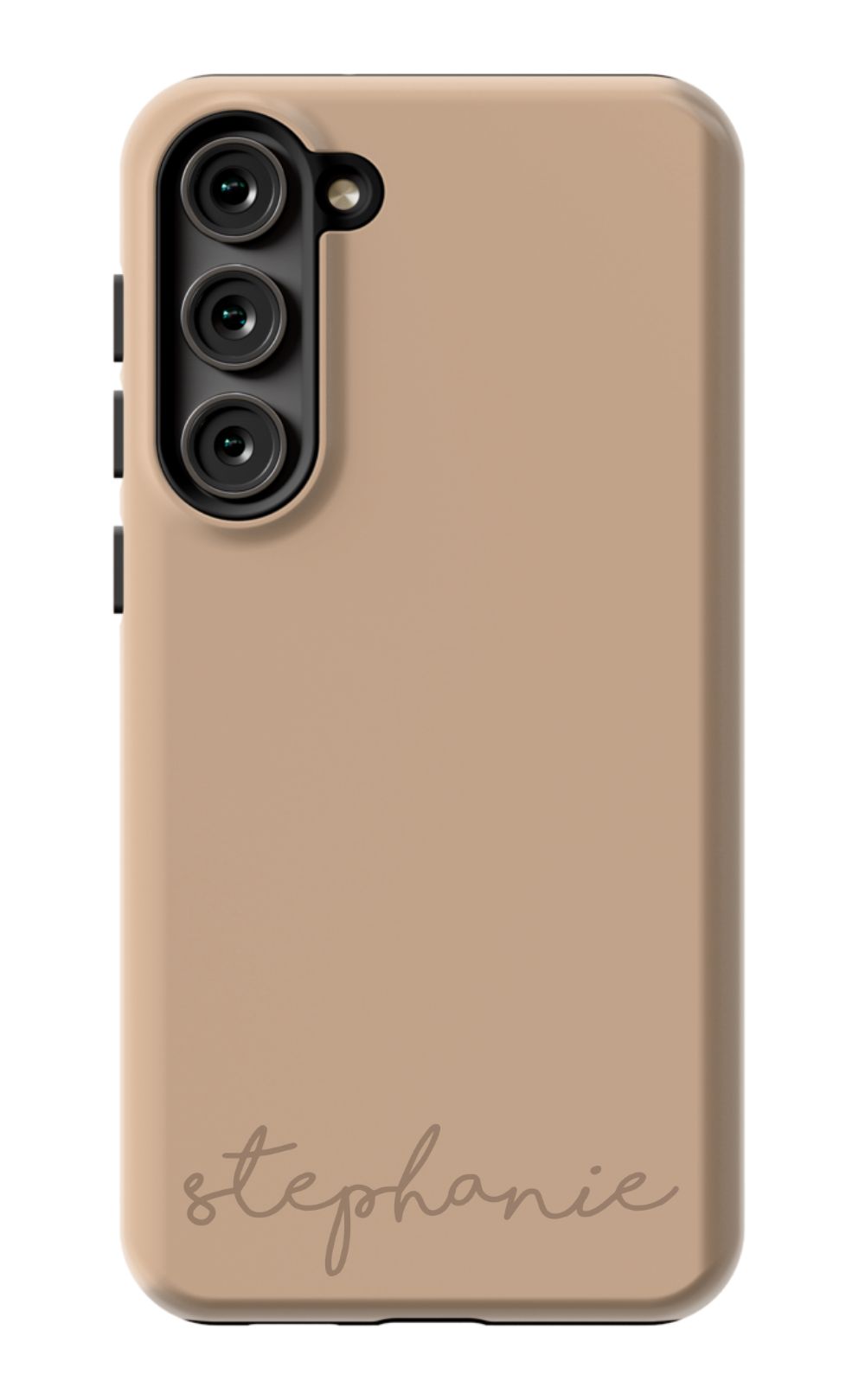 Nude Tan Monogram Phone Case