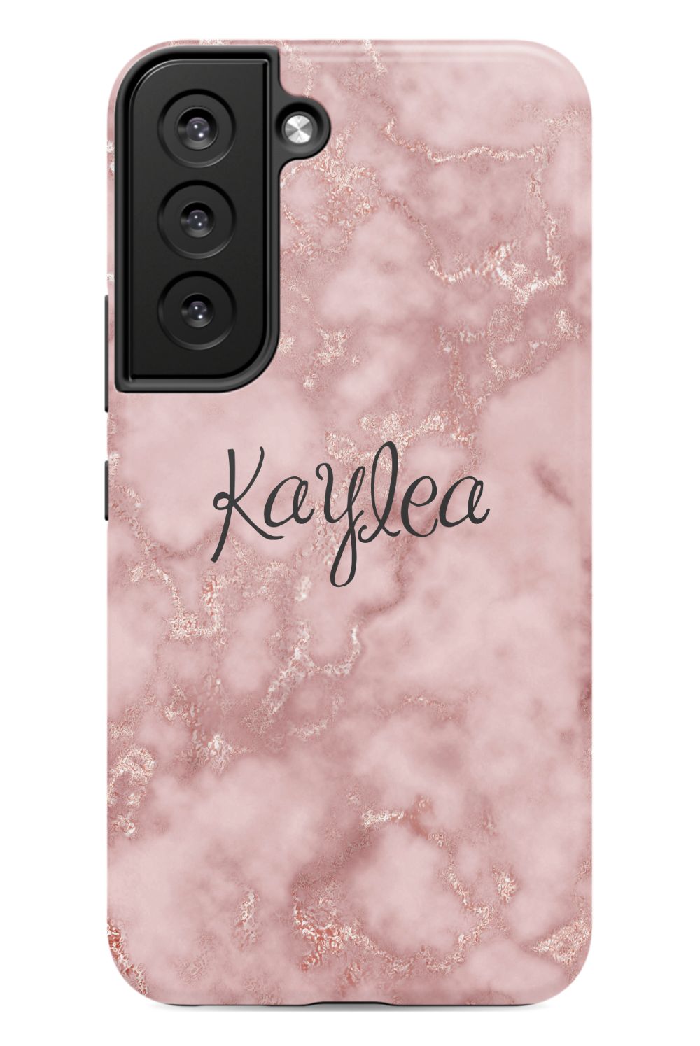 Personalized Pink Marble Phone Case