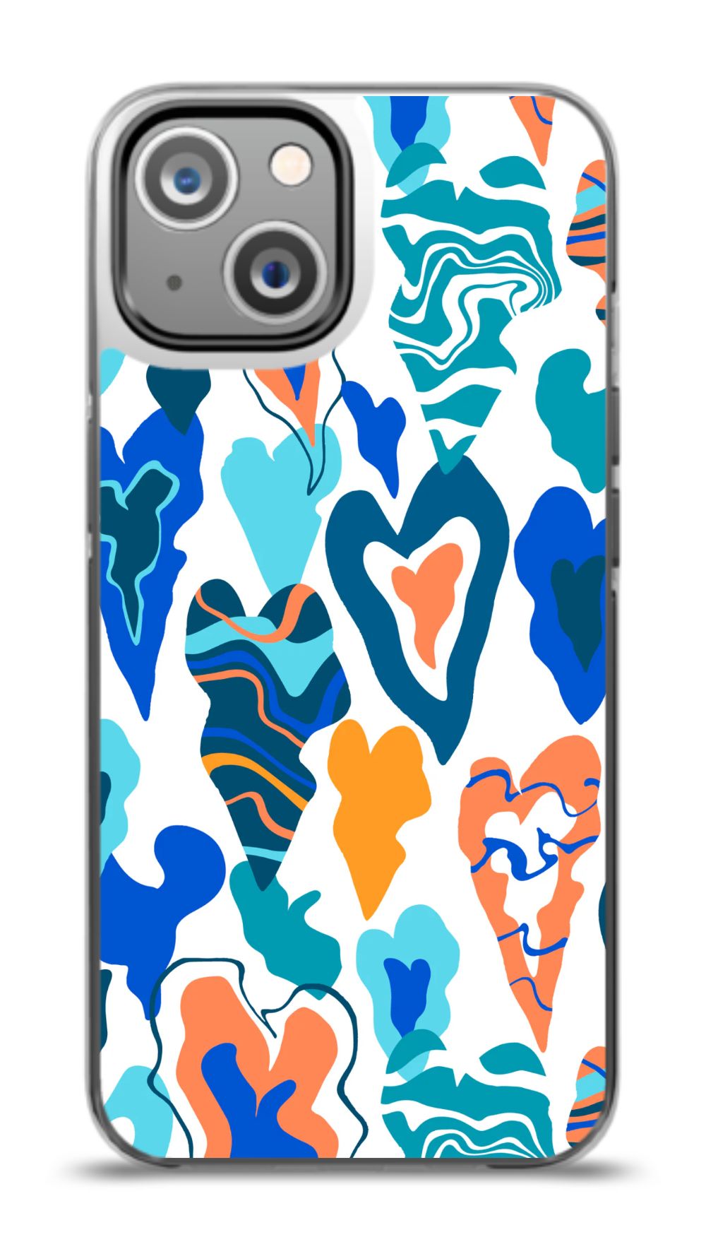 Colorful Abstract Hearts Phone Case