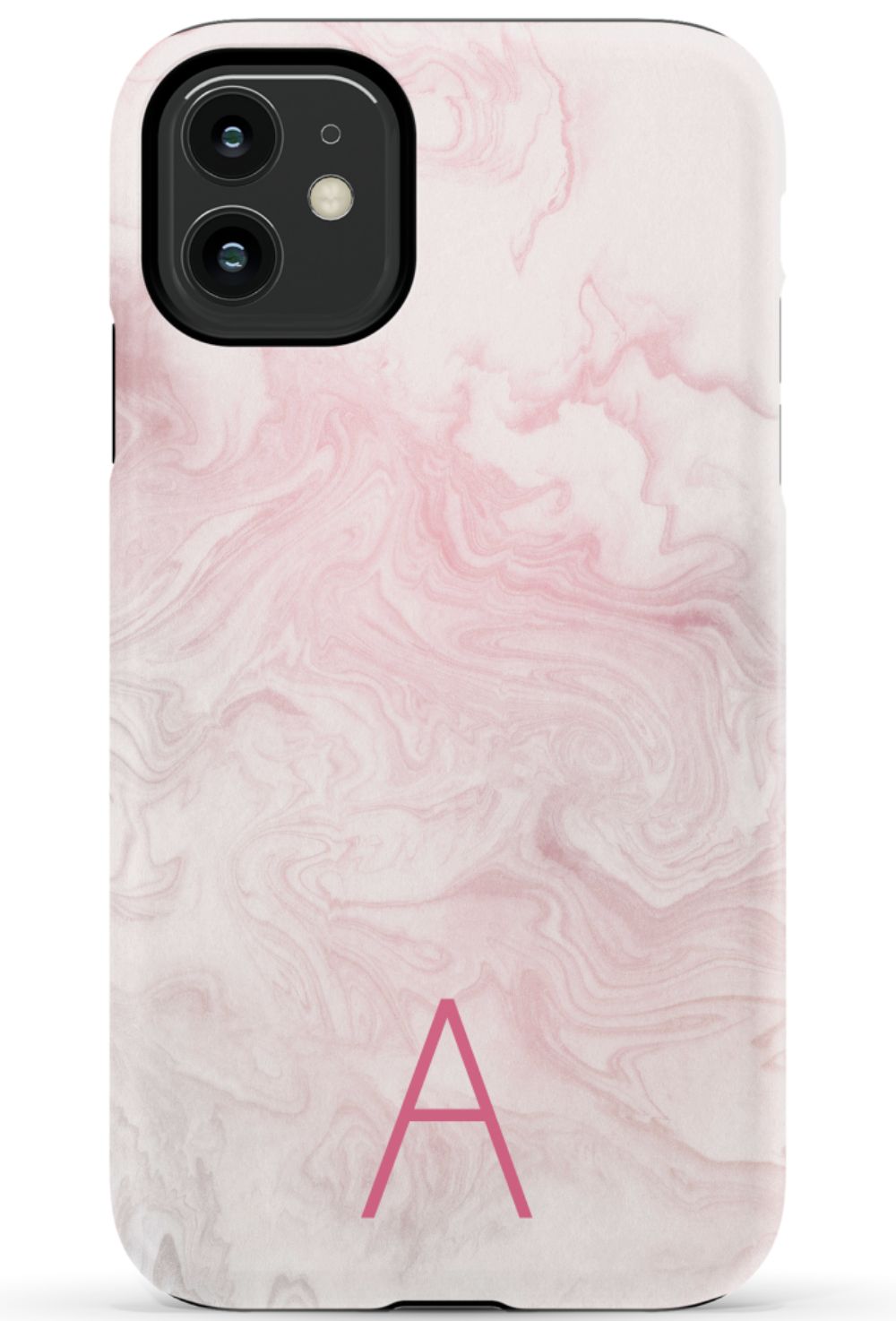 Pink Waves Monogram Phone Case