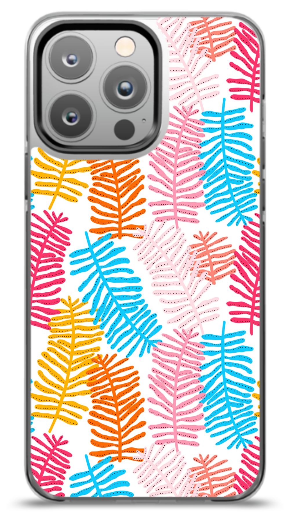 Colorful Fern Pattern Phone Case