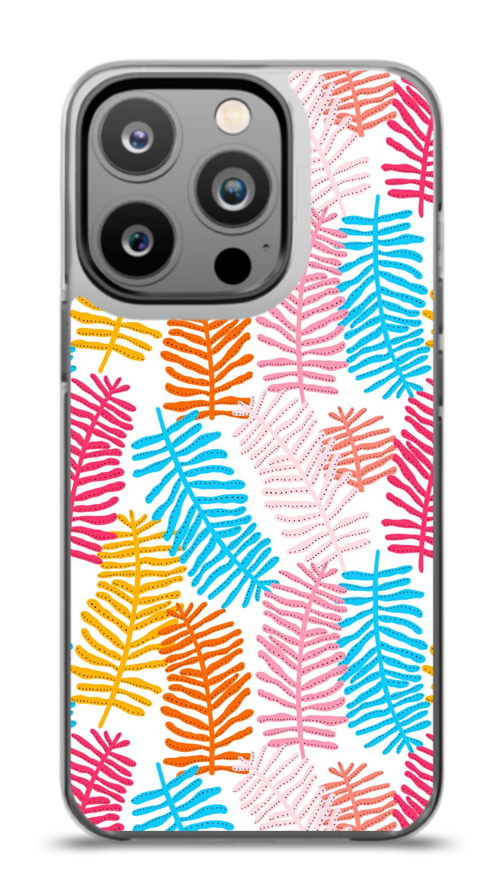 Colorful Fern Pattern Phone Case