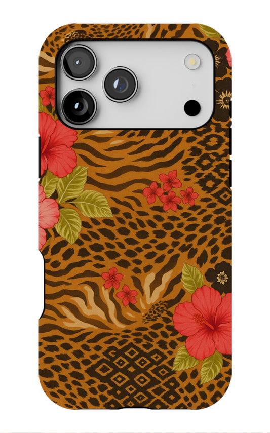 Wild Floral Animal Print Phone Case