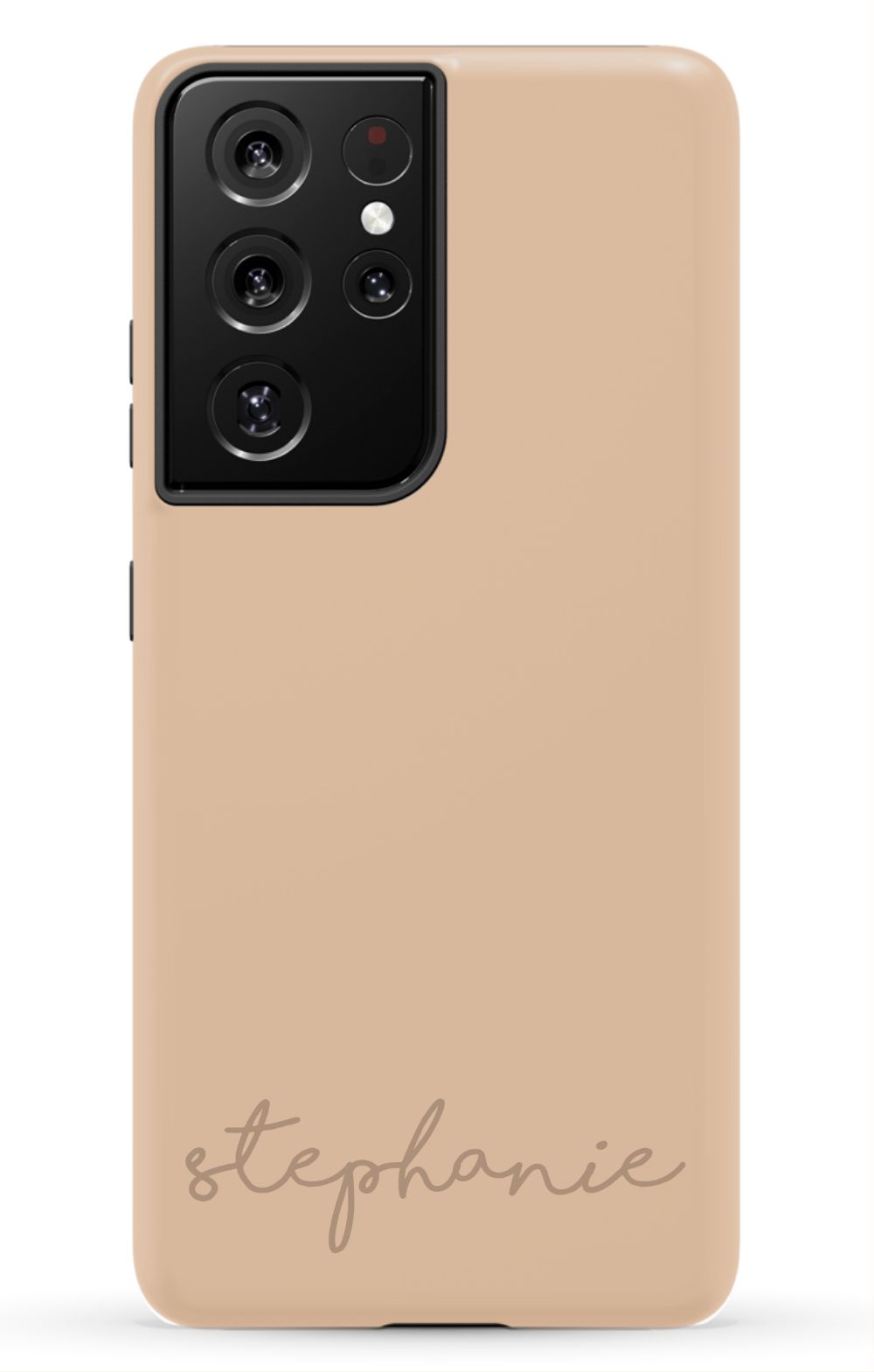 Nude Tan Monogram Phone Case