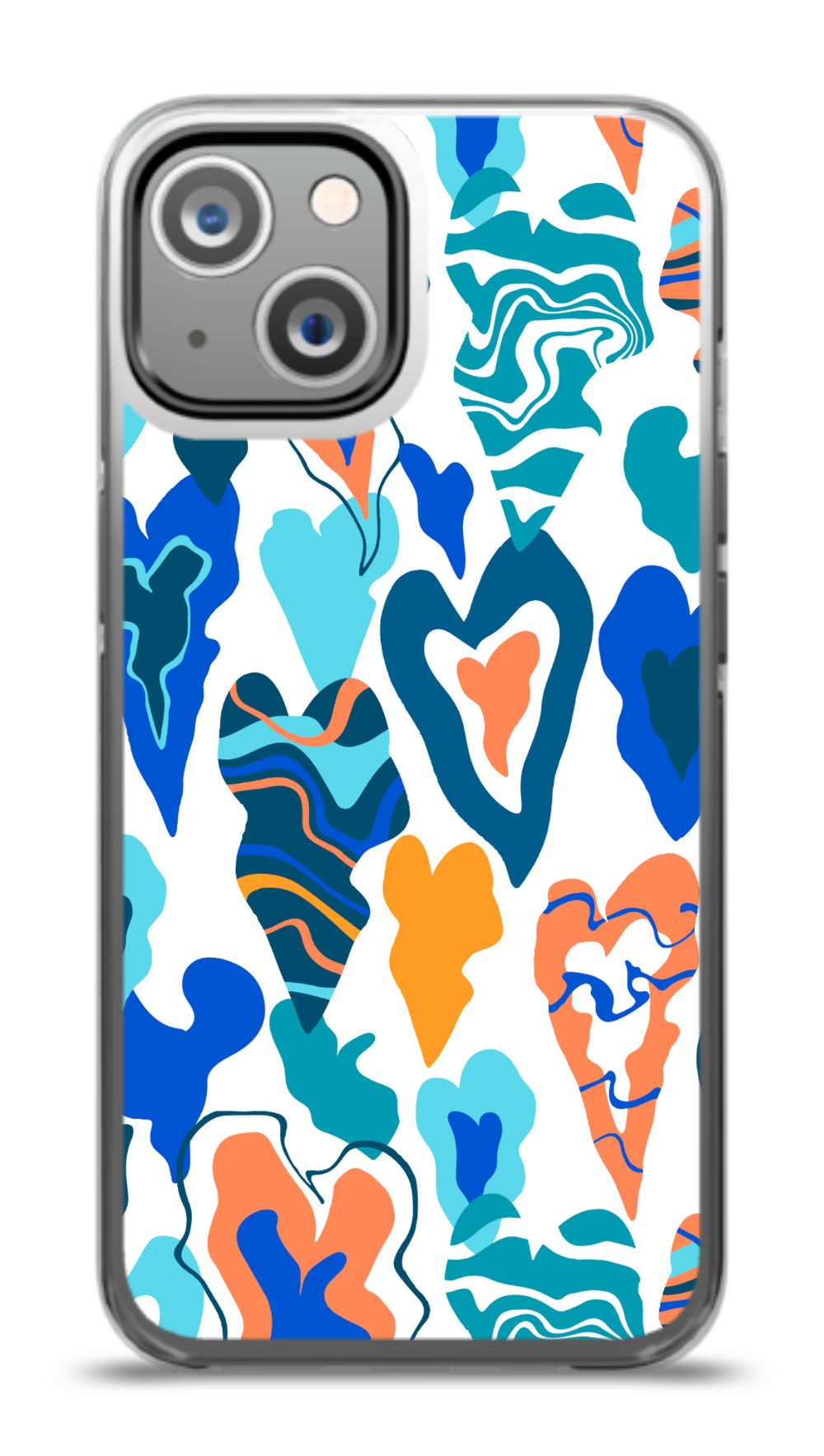 Colorful Abstract Hearts Phone Case
