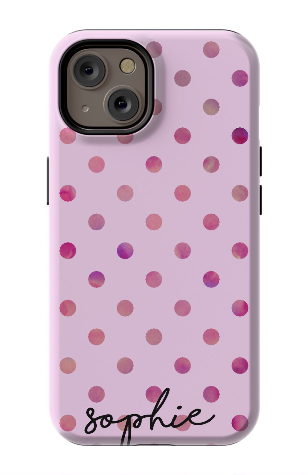 Personalized Colorful Polka Phone Case