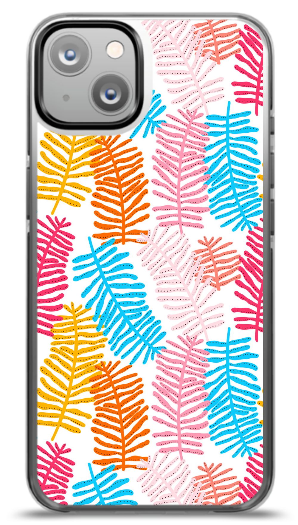 Colorful Fern Pattern Phone Case