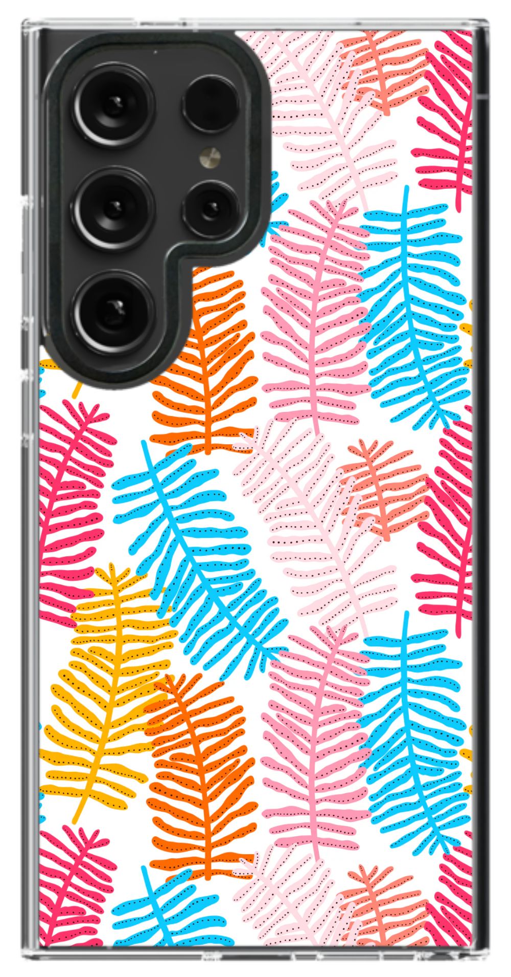 Colorful Fern Pattern Phone Case