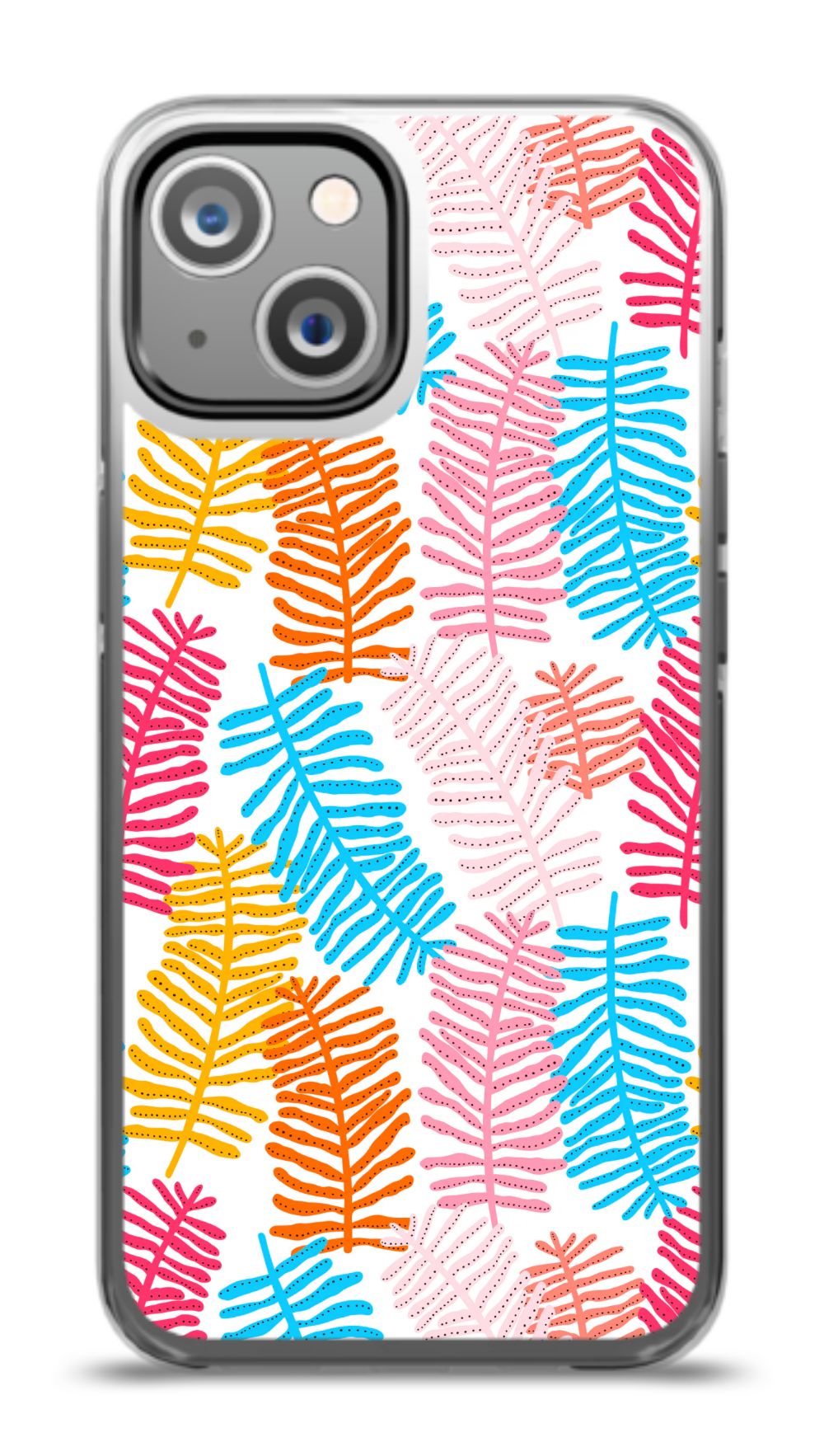 Colorful Fern Pattern Phone Case