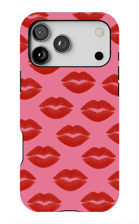 Chic Red Lips Aesthetic Phone Case