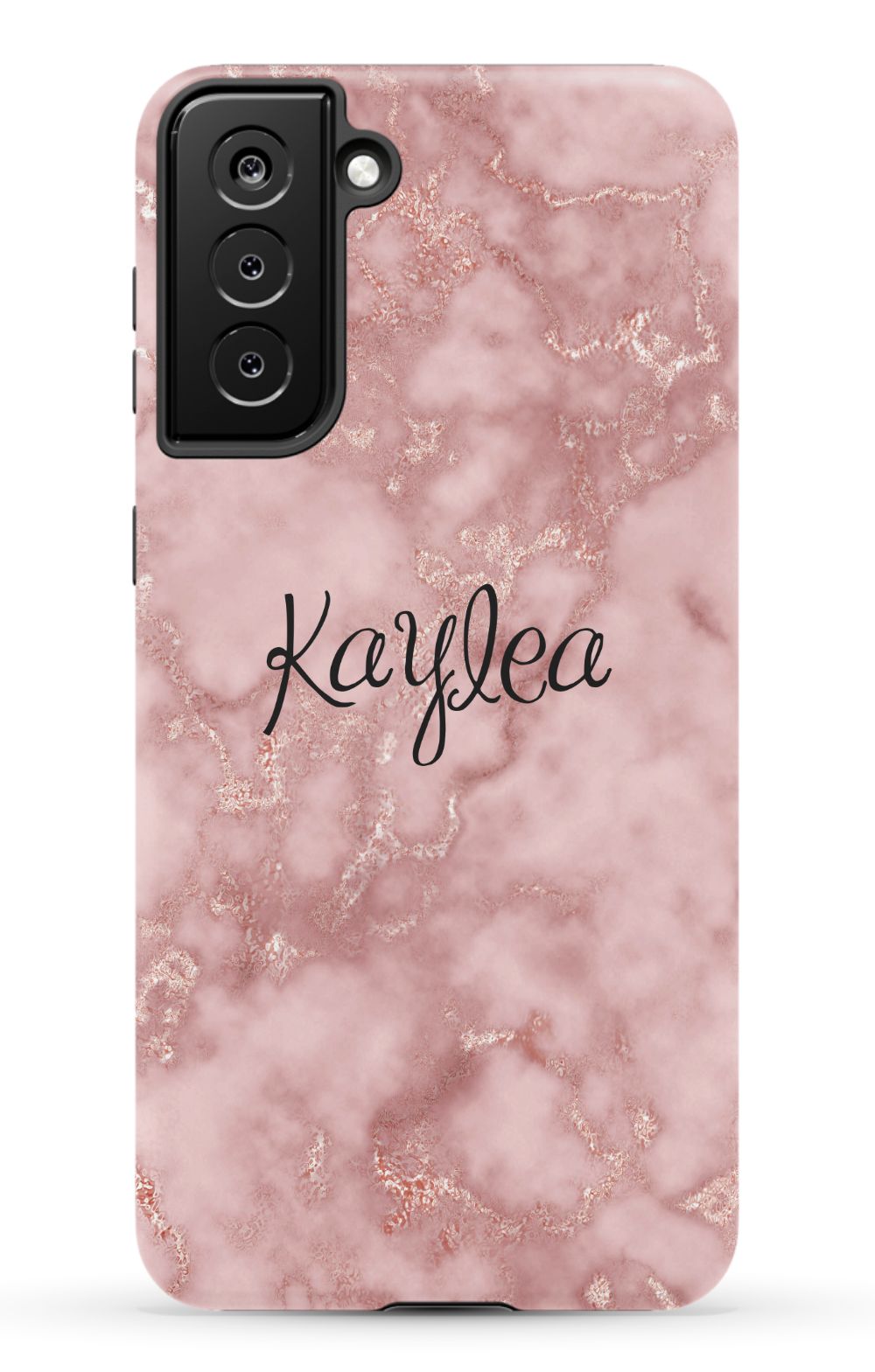 Personalized Pink Marble Phone Case