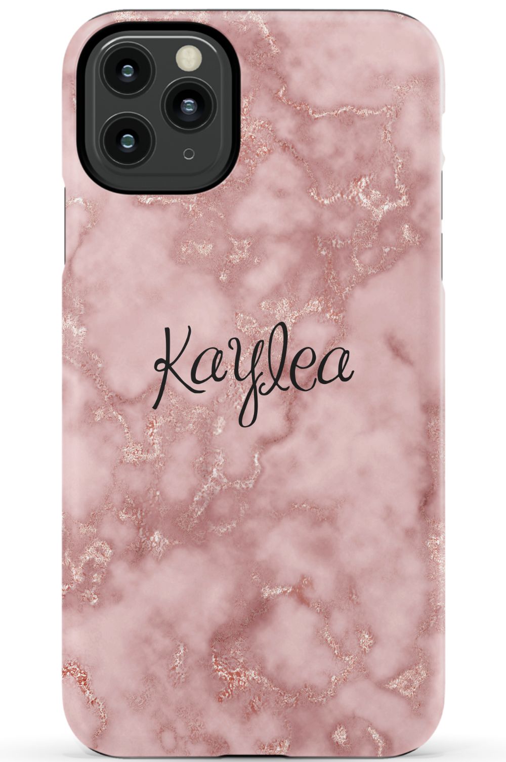 Personalized Pink Marble Phone Case