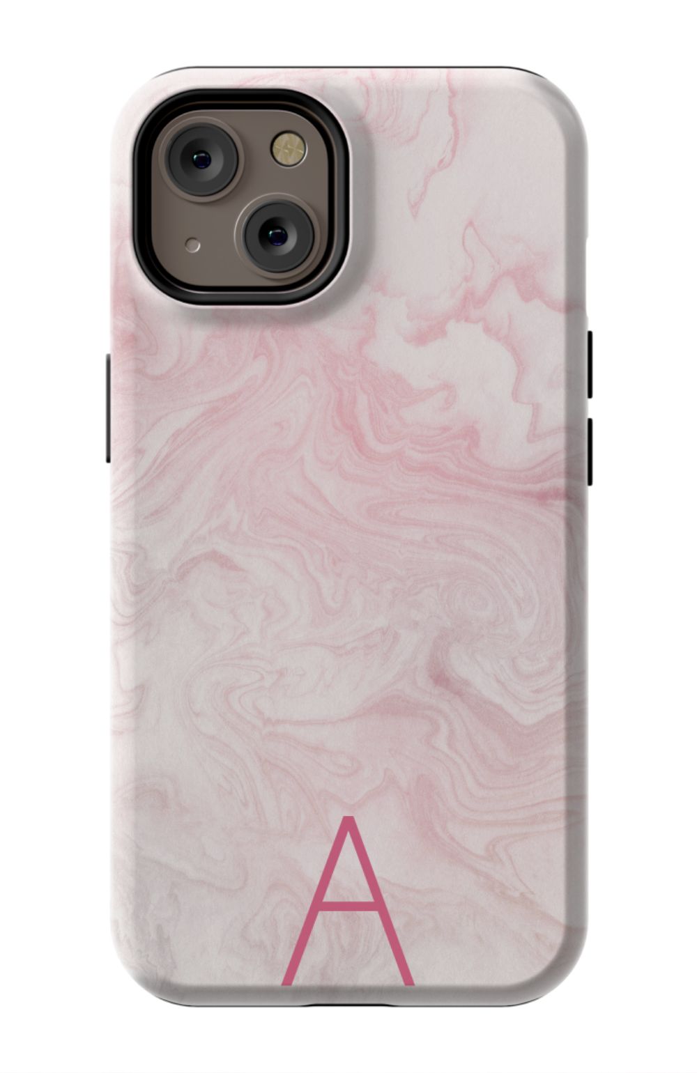 Pink Waves Monogram Phone Case