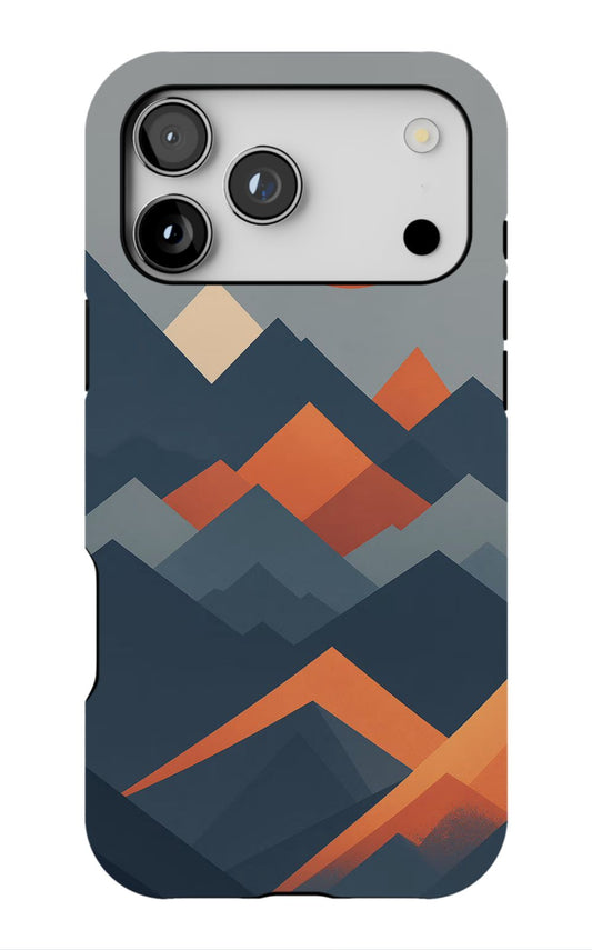 Aesthetic Mountain Sunset Minimalist Phone Case
