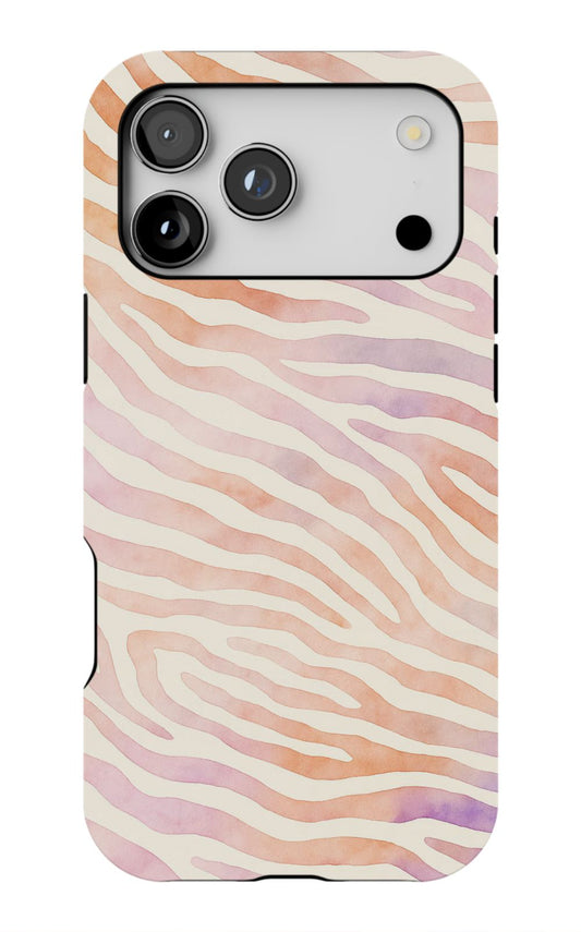 Chic Watercolor Zebra Phone Case