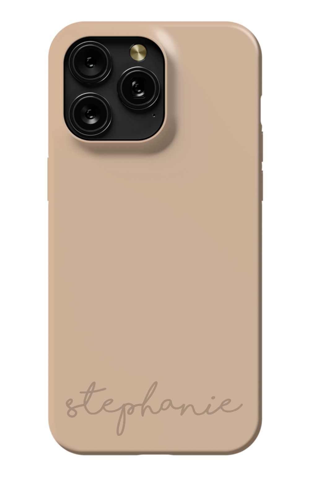 Nude Tan Monogram Phone Case