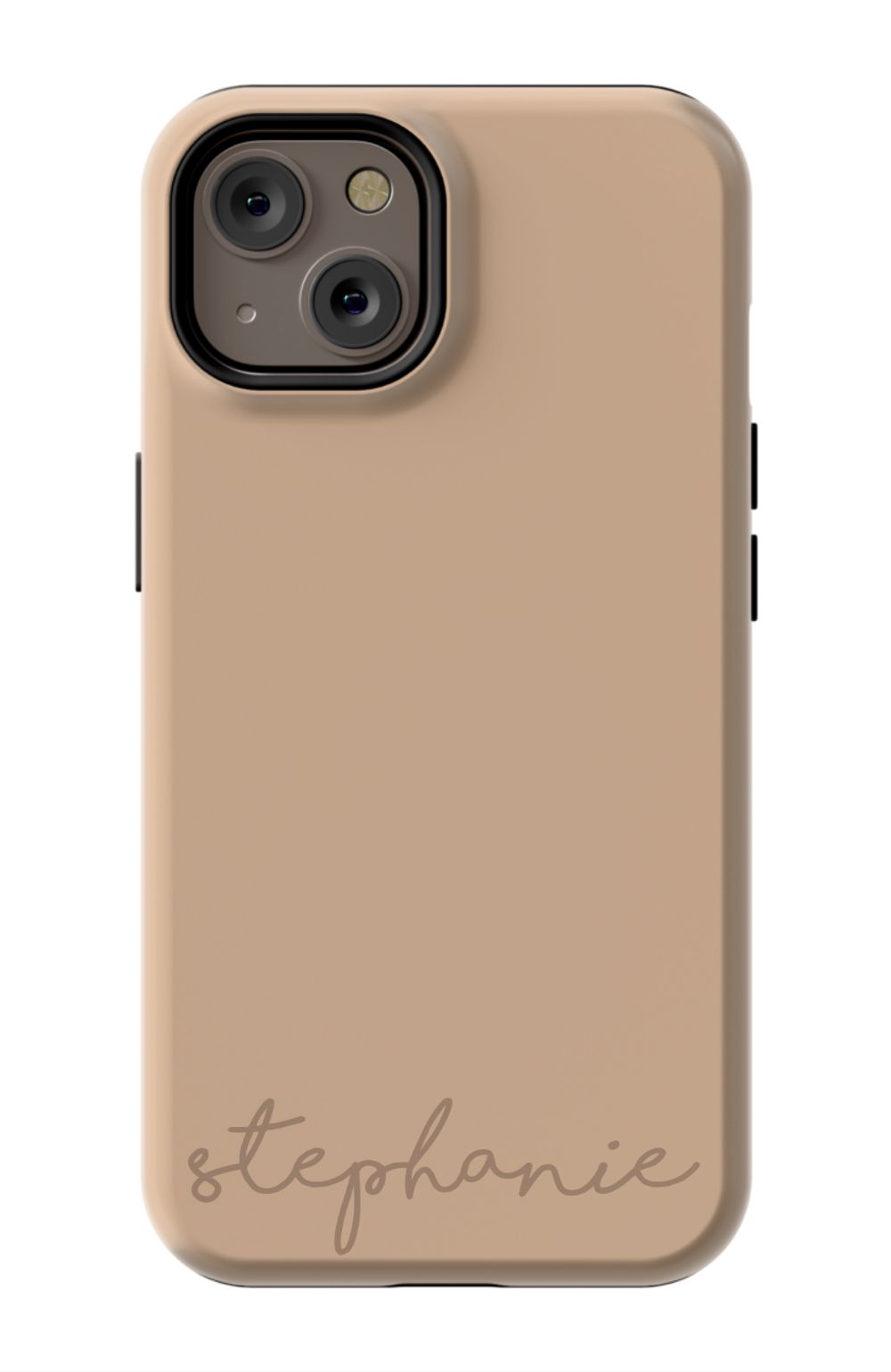 Nude Tan Monogram Phone Case