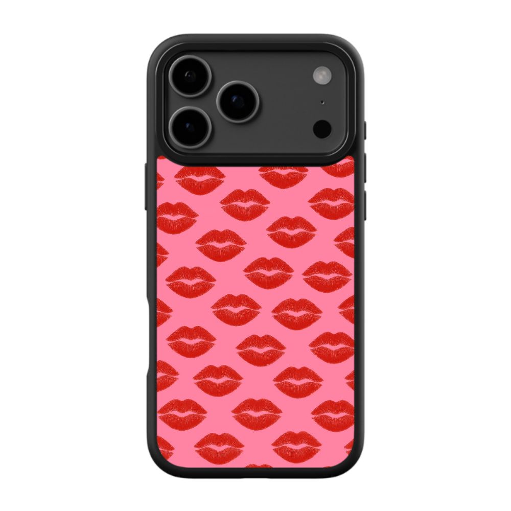 Chic Red Lips Aesthetic Phone Case