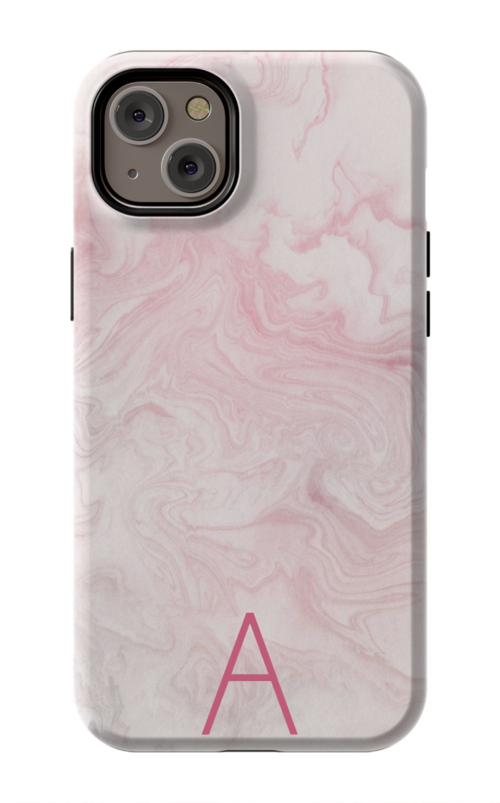 Pink Waves Monogram Phone Case
